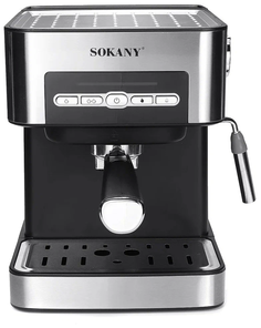Кофемашина автоматическая Sokany SK-6862 серебристая
