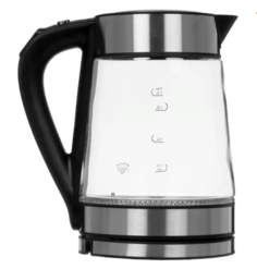 Чайник электрический Scarlett SC-EK27G55 1.7л черный/серебристый