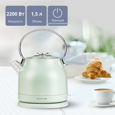 Чайник электрический GALAXY LINE GL0333 1.5 л зеленый