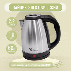 Чайник электрический Baizheng BZ-8807 2.2 л серебристый, черный