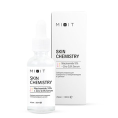 Сыворотка MIXIT Skin Chemistry Niacinamide 10% + Zinc 0,5% Serum, 30 мл