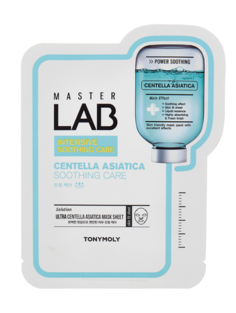 Маска для лица Tony Moly Master Lab Centella Asiatica тканевая, успокаивающая, 1 шт.