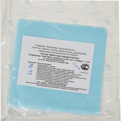 Простынь стерил. 140x70см спанбонд пл.25, голубая, 1шт./уп Гекса