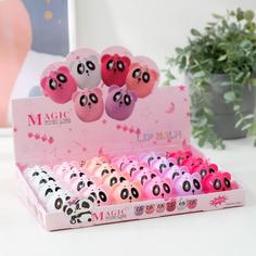 Бальзам для губ «Пандочка», микс цветов и ароматов(24 шт.) No Brand