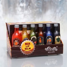 Бальзам для губ Beer, микс ароматов(24 шт.) No Brand