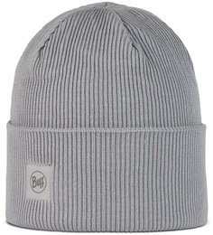 Шапка унисекс Buff Crossknit Hat solid light grey, р.53-62