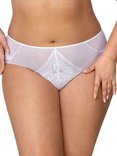 Трусы женские AVA 1824/1 белые 3XL