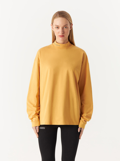 Лонгслив женский PANGAIA ORGANIC COTTON HIGH NECK LONG SLEEVE T-SHIRT желтый L