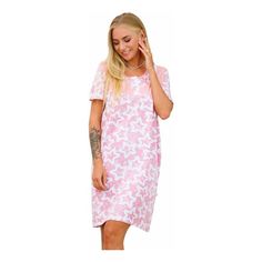 Ночная сорочка женская Ohana market розовая 50