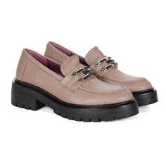 Лоферы женские Appepaza s_F3COMBAT45-LEA бежевые 37 EU