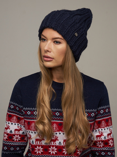 Шапка женская VAY 202-8394 188 т.синяя, one size