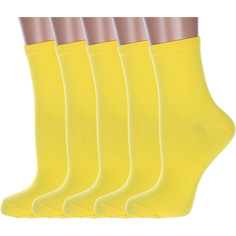 Комплект носков женских Hobby Line 5-Нжх339-03 желтых 36-40, 5 пар
