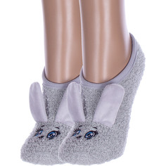 Комплект носков женских Hobby Line 2-Нжмту2009-5-01 серых 36-40, 2 пары