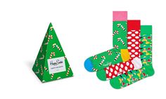 Подарочный набор носков мужских Happy socks XMAS08_2 разноцветных 41-46