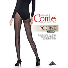 Колготки женские Conte Elegant FANTASY POSITIVE черные 3