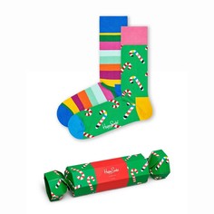 Комплект носков женских Happy Socks XPOL02 разноцветных 36-40, 2 пары