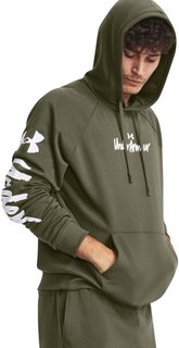 Худи мужское Under Armour Ua Rival Fleece Graphic Hd зеленое 2XL
