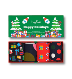 Подарочный набор носков унисекс Happy Socks 4-Pack Gift разноцветных 41-46, 4 пары