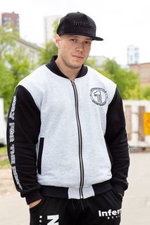 Толстовка мужская INFERNO style К-001-000-01 серая M