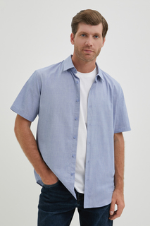 Рубашка мужская Finn Flare FBE210100 синяя M