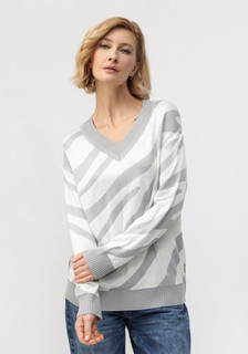 Пуловер женский Vivawool 312183 серый 58 RU