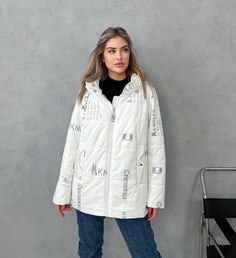 Куртка женская 328 белая 56 RU No Brand