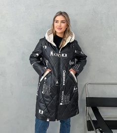 Куртка женская 7020 черная 48 RU No Brand