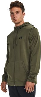 Толстовка мужская Under Armour Ua Fleece Fz Hoodie зеленая LG