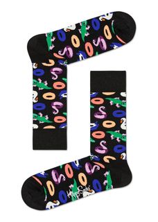 Носки унисекс Happy socks Pool Party Sock PPA01 черные 41-46