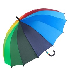 Зонт унисекс NoBrand Радуга, разноцветный