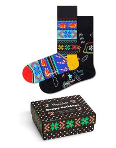 Комплект носков женских Happy Socks XHOH02 разноцветных 36-40, 2 пары