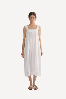 Ночная сорочка женская Mingul & Meiyeon T21BLA3350P белая 48 RU