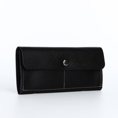 Кошелек женский Строчка черный No Brand