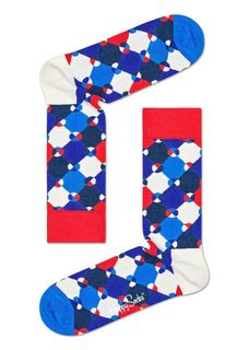 Носки унисекс Happy socks Diamond Dot Sock DDO01 синие 41-46