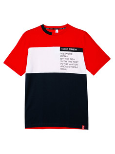 Футболка мужская PlayToday 12456012 красная 2XL