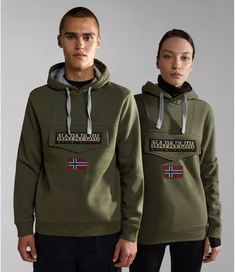 Худи мужское Napapijri BURGEE WINT 2 GE4 GREEN DEPTHS зеленое 2XL