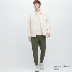 Брюки мужские UNIQLO 455408 хаки S