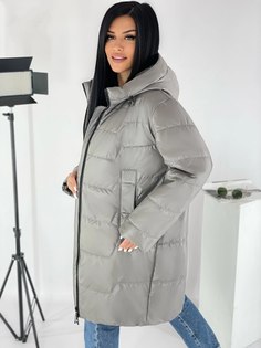 Куртка женская 212 серая 62 RU No Brand