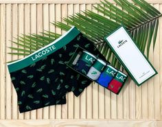 Комплект трусов мужских Lacoste VLA220806 разноцветных 50 RU, 5 шт.