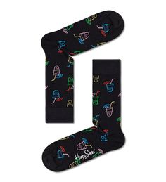 Носки унисекс Happy socks Lemonade Sock LND01 черные 41-46