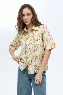 Рубашка женская Baon B1922011 зеленая XL