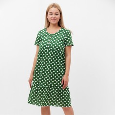 Платье женское Кулирная гладь зеленое 58 RU No Brand