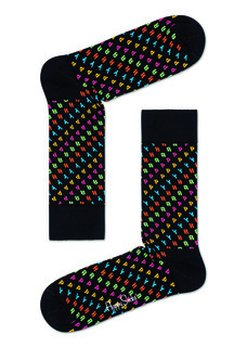 Носки унисекс Happy socks Happy Sock HAP01 черные 36-40