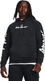 Худи мужское Under Armour Ua Rival Fleece Graphic Hd черное MD