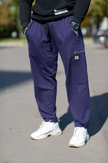 Спортивные брюки мужские INFERNO style Б-008-000 синие 4XL