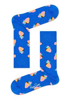 Носки унисекс Happy socks True Love Sock TLO01 голубые 36-40