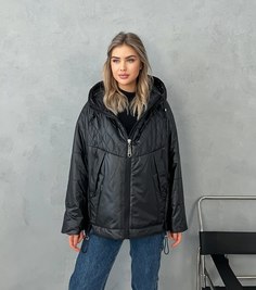 Куртка женская 363 черная 54 RU No Brand