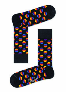 Носки унисекс Happy socks Sunrise Dot Sock SUD01 черные 36-40