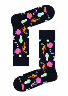 Носки унисекс Happy socks Park Sock PRK01 черные 36-40