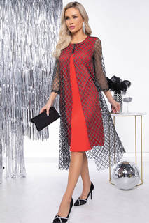 Платье женское LT Collection Амадея красное 50 RU
